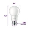Philips A19 E26 (Medium) LED Bulb Daylight 40 Watt Equivalence 4 pk