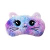 GOUWEIBA Sleeping Mask for Kids - 4 Pieces Plush Sleep Eye Cover Cute Eyeshade Birthday Christmas Gifts for Girls Teens Daughter Women (Cat)