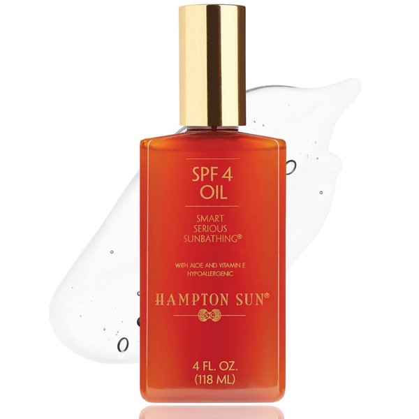 Hampton Sun SPF 4 Oil, 4 Fl Oz (Pack of 1)