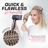 Fagaci Professional Round Brush for Blow Drying with Natural Boar Bristle, Round Brush | Nano Technology Ceramic + Ionic for Hair Styling, Drying, Healthy Hair, Volume | Hair Brush + 4 Styling Clips