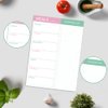 Magnetic Meal Planning Pad for Fridge - 10" x 7" Meal Planning Pad with Tear Off Shopping List. 52 Weeks Undated for Meal Planner and Grocery List with Magnet