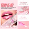TIRDET Magic Color Changing Lip Oil, Lip Oil Color Changing, Hydrating Lip Gloss Warm Change, Big Brush Color Changing Lip Oil, Lip Changing Oil Long Lasting Shimmery, Non-sticky Primer Lip Tint