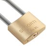 SEDORTI Outdoor Weatherproof Padlock with Stainless Steel Shackle and Solid Brass Body, Marine Grade Rustproof Long Lock for Sheds, Storage Unit School Gym Locker, Fence, Toolbox, Hasp Storage
