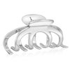 LILIE&WHITE Silver Hair Clips For Women Summer Hair Clip With Claw Acrylic Clips For Hair Pretty Claw Clips For Thin Hair Women Non Slip Strong Hair Clamps Accessories Gift
