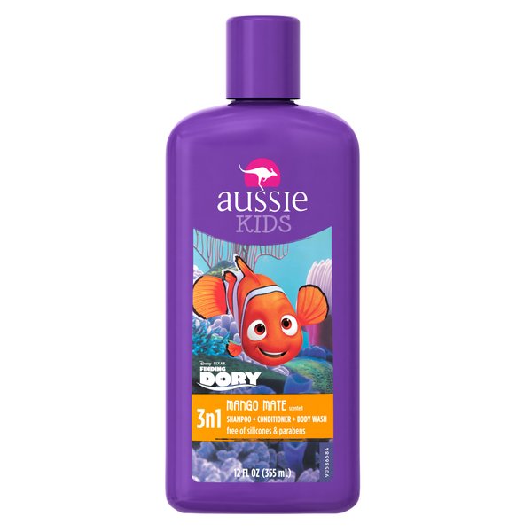 Aussie Mango Mate Kids 3 in 1 Shampoo & Conditioner 12 Fl Oz