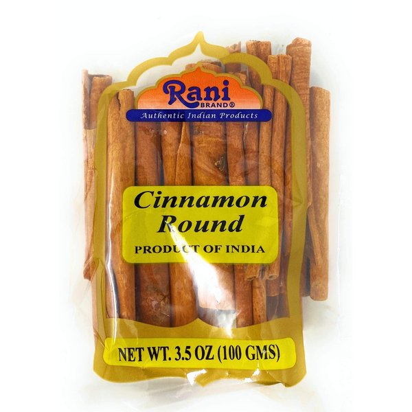 Rani Cinnamon Sticks 3.5oz (100g) ~ 11-13 Sticks 3" in Length Cassia Round ~ All Natural | Vegan | No Colors | Gluten Friendly | NON-GMO | Kosher
