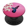 Hummingbird Flower Pop Up Hand Grip,Cell Phone Button Holder PopSockets PopGrip: Swappable Grip for Phones & Tablets PopSockets Adhesive PopGrip
