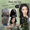 Rccilucki 3 in 1 Hair Dye Shampoo for Women and Men,Natural Black Hair Dye Shampoo (Black)