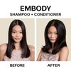 JVN Embody Volumizing Shampoo, Clean, Volume-boosting Shampoo for All Hair Types, Clarifying, Adds Fullness and Restores Shine, Sulfate Free (10 Fl Oz)