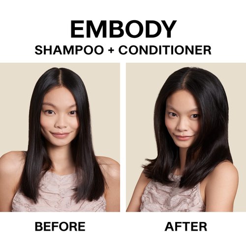 JVN Embody Volumizing Shampoo, Clean, Volume-boosting Shampoo for All Hair Types, Clarifying, Adds Fullness and Restores Shine, Sulfate Free (10 Fl Oz)