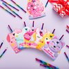 JOYIN 28 Packs Valentines Rainbow Pencil with Cards for Kids Party Favors, Classroom Prize Supplies, Valentines Greeting Cards including Colorful Pencils