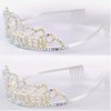 CAVETEE AB Silver Birthday Crowns for Women Birthday Queen Sash and Tiara for Women Silver Birthday Party Decorations for Women Birthday Sash and Crown for Women