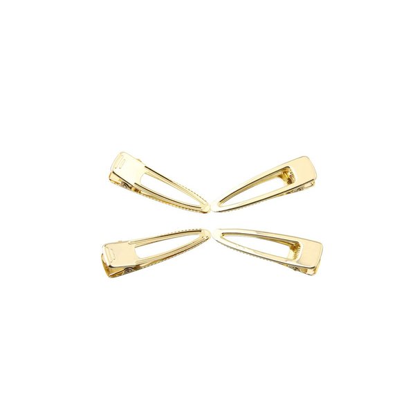 ALLinONE Tear Drop Shape Hair Clips Metal Alligator Clips for DIY Craft (Gold 20pcs)