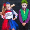 AUOCATTAIL 2pcs Red Blue Ribbon Bow Hair Clip, Clown Hair Accessories 3 Inches for Girls Kids Independence Day decoration