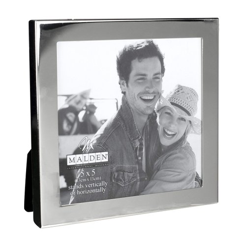 Malden Essential Metal Picture Frame 5x5", Silver
