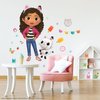 RoomMates Gabby's Dollhouse Peel and Stick Wall Decals, RMK4823SCS, Pink, Purple, Blue