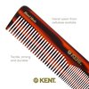 Kent 16T Fine Tooth and Wide Tooth Comb - Beard Comb, Hair Comb for Men and Women, Mustache Comb, and Detangling Comb