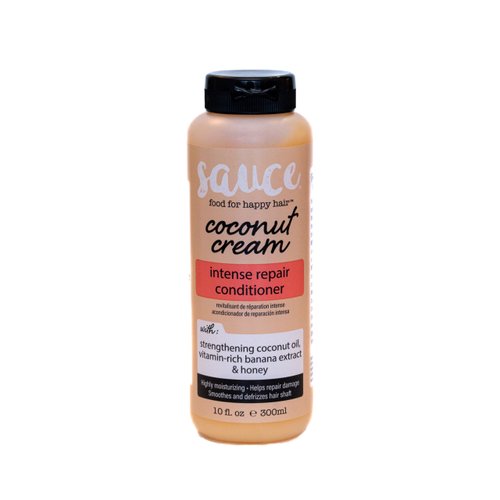 Sauce Beauty Intense Repair Conditioner - Coconut Cream Conditioner For Hair with Coconut Oil and Banana - Revitalizing Coconut Conditioner - Paraben & Sulfate-Free Coconut Hair Conditioner (10 Fl Oz)