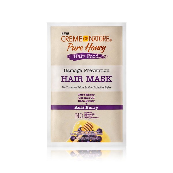Creme of Nature, Acai Hair Mask, Honey and Acai Formula, 1.75 Oz