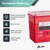 AdirMed Sharp Needle Disposal Container for Home, Clinic, Office, Barber Use with Flip Open Lid (8 Quart -2 Pack)