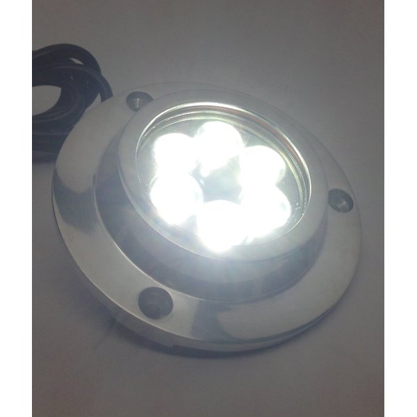SUPER BRIGHT S.S.316 MARINE WHITE UNDERWATER LIGHT BOAT 6 LED 14W FISHING