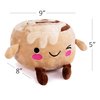 ArtCreativity Kawaii Cinnamon Roll Stuffed Animal - 1 PC Cute Food Plush - 9 Inch Cinnamon Plush with Plush Fabric and Soft Filling - Small Food Plushies for Kids - Food Stuffed Animals for Toddlers