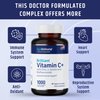 Vitamin C 1000mg Complex with L-Lysine 500mg, Zinc Gluconate 12mg, Bioflavonoids 300mg. Doctor Formulated Magnesium Stearate Free Supplements for Healthy Immune System Support. Two Bottles.(2)