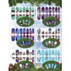 12 Sheets Christmas Full Nail Wraps, EBANKU Adhesive Nail Art Polish Stickers Santa Claus Penguin Snowman Design Nail Art Decals Strips with 1 Piece Nail Files for Women Girl Christmas Nail Decoration
