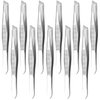 12Pcs Stainless Steel Tweezers Ingrown Hairs - Precision Tweezers for Fine Hair Remover for Women Eyebrow Tweezers for Women Hair Accessories - Hair Tweezers for Plucking Facial Hair Removal for Women