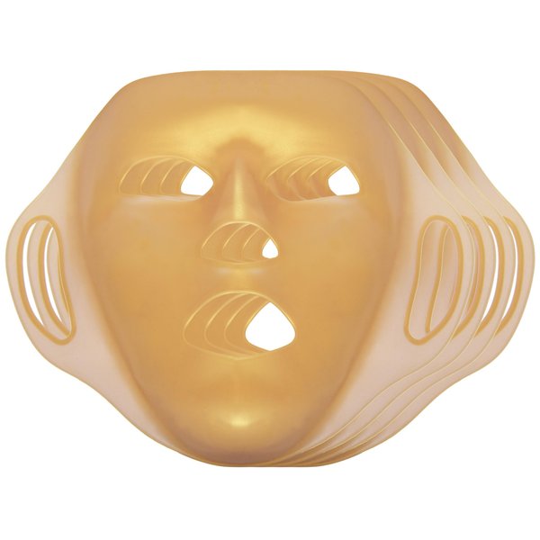 GELMAY 3D Gold Moisturizing Face Mask 4Pack - Silicone Facial Mask Sheet - Reusable Face Mask Cover for Women - Facial Patches Wrap for Prevent Evaporation