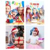New Hair Chalk Comb for Girls Kids, Washable Temporary Hair Color Dye for Kids Age 5 6 7 8 9 10+ Birthday Party Gift Cosplay DIY, Children's Days (Red & White & Blue)