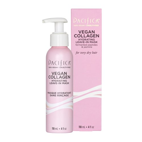 Pacifica Beauty, Vegan Collagen Hydrating Leave-In Repair Hair Mask Treatment, Soften, Restore Shine, Address Split Ends, For Dry & Damaged Hair, Add Shine, Moisture, Sulfate & Silicone Free, Vegan