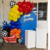 Race Car Balloons Arch Garland Kit with 145 Pcs Race Car Birthday Party Decorations Balloons for Monster Car Truck Party Race Car Theme Birthday Party Supplies