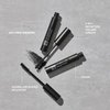 3INA MAKEUP - Vegan - Cruelty Free - The 24h Level Up Mascara Waterproof 900 - Black Mascara Long Lashes - Waterproof - Extreme Definition - Volume Length Curve - Panoramic Effect - Metallic Tube - Hourglass Brush