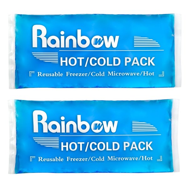 Soft Ice Packs Reusable Gel Pack 2, Hot and Cold Gel Ice Packs for Injuries, Headaches, Joint Pain Relief, Comfort Ice Gel Pack Flexible Therapy on Neck, Ankle, Knee, Leg, Shoulder, Elbow, Wrist, Feet