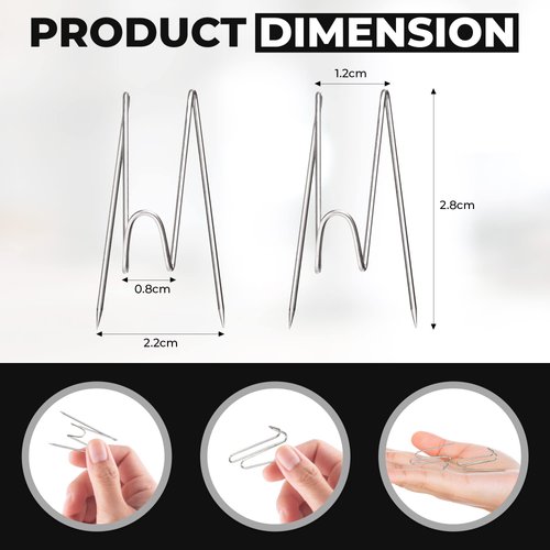 50Pcs Fabric Panel Wall Hooks Panel Wire Hooks, Cubicle Hooks with Clear Storage Box for Cool Cubicle Decor Interior or Exterior Decor at Home, School, Office, DIY, for Party or Holiday