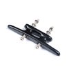 Mxeol Black Boat Cleat 4 inch Dock Cleats Rope Tie Down Nylon for Kayak Marine Pier nautical Décor Include Installation Fasteners 4 Packs