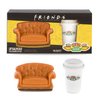 FRIENDS TV Show Central Perk Sofa & Cup Lip Balm Duo, Strawberry & Vanilla Scented, Sweet, Fruity Hydration, Sofa & Cup Molded Lip Set, Iconic Friends TV Series Themed Gift, Novel, Nostalgic