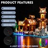 BrickBling LED Lighting Kit Compatible with Lego Viking Village Building Set, Remote Control Lights Compatible with Lego 21343-Lights Only, No Model
