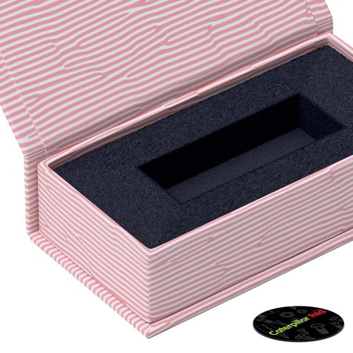 Caterpillar Red 4 x Magnetic USB Presentation Gift Boxes, Pink Color, Flash Drives, Removable Drives, Wedding USB Box, Wedding Presentation Gift Box, Photography