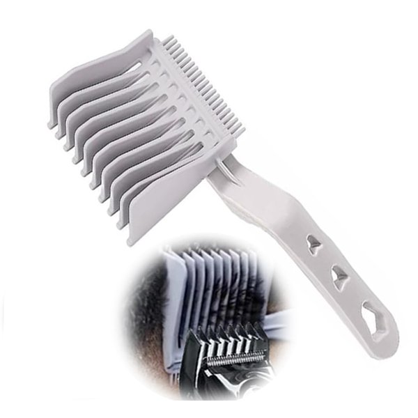 Fade Combs - Blend Friend Fade Comb - Barber Cutting Comb,Professional Barber Comb,gradient hair cutting tools,For Home or Salon or Professional Use (Gray)