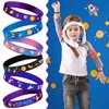 JUNEBRUSHS 42pcs Outer Space Party Favors Silicone Bracelets Galaxy Astronaut Stars Space Rubber Wristbands Accessories for Students Space Themed Birthday Party Favors Decorations Supplies(6 Designs)