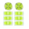 8Pcs Small Bubble Spirit Level Mini Square Levels Measuring Tools for Balancing Frame, Mural, Picture Hanging, Turntable, Tripod, Camera, Phonograph, 10x10x29mm, 32x7mm (Set A)