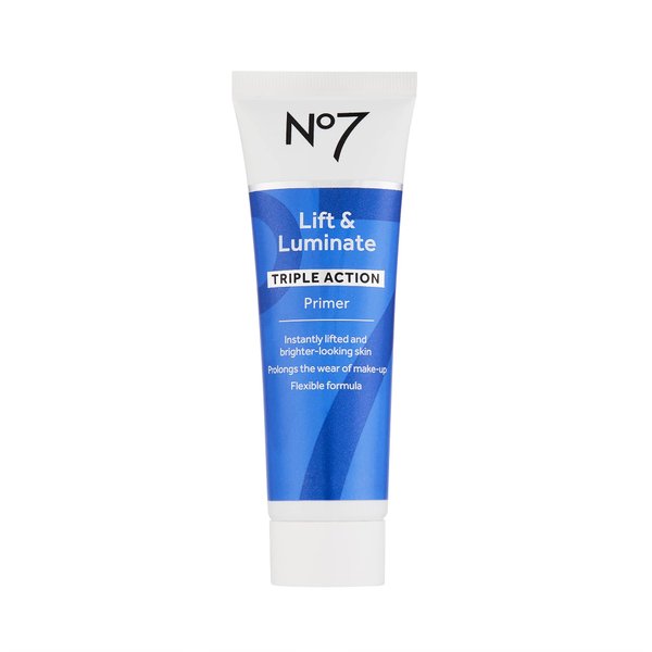 No7 Lift & Luminate Primer - Hydrating Primer with Niacimamide - Creates Smooth Base for Makeup Application & Illuminates Skin Glow (30ml)