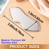 OIIKI Gua Sha Tool for Face, Stainless Steel Smooth Metal Gua Sha Facial Tool, Face Scraper for Chin, Neck, Eye, Lymphatic for Skin Tighting and Lifting