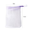 Pokinge 50 PCS Face Cleansing Tool Foaming Net Hand Soap Foaming Net Cleansing Soap Net Foam Net Bag Bath Products Colorful Ribbon