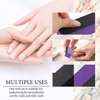 SKYPIA Nail Buffer 3 Sided Blocks Sanding Buffing Grinding Polisher File Shine Nail Art Pedicure Manicure Tool Acrylic Nail Kit Manicure Set Nail Buffer Block (2 PCS) (Purple)