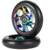 Kutrick Complete 2pcs 110mm Pro Stunt Scooter Replacement Wheels with ABEC-11 Bearing -Neo Chrome