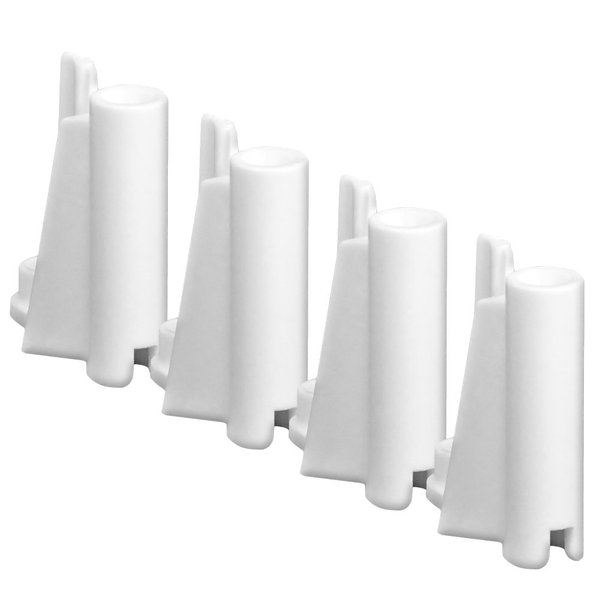 Figures Toy Company Set of 4 White Mid Piece Ring Corner Posts Wrestling Action Figure Ring