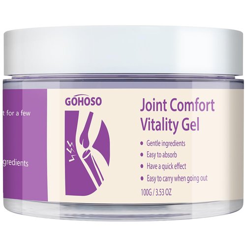 Joint Purple Gel, Cooling Massage Cream with Turmeric for Back, Neck, Joints & Muscles – Hydrating Gel for Active Lifestyles